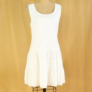 Max Studio sleeveless white summer dress